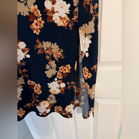 Hello Molly Navy Floral Maxi slit Dress - Picture 5 of 5
